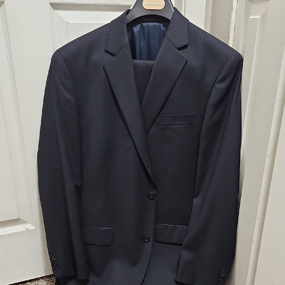 Michael Kors Men's Dark Blue Suit Jacket